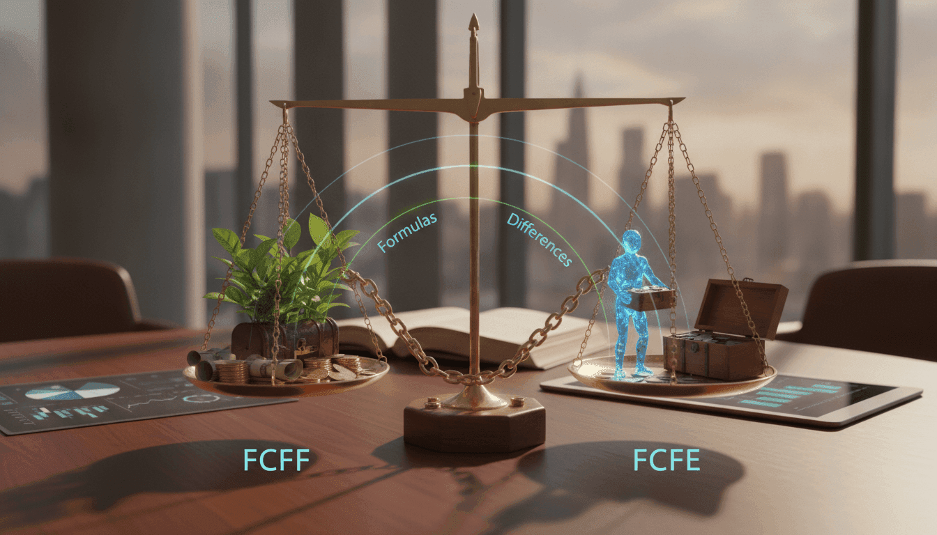 FCFF vs FCFE: Formulas, Differences and Valuation Examples